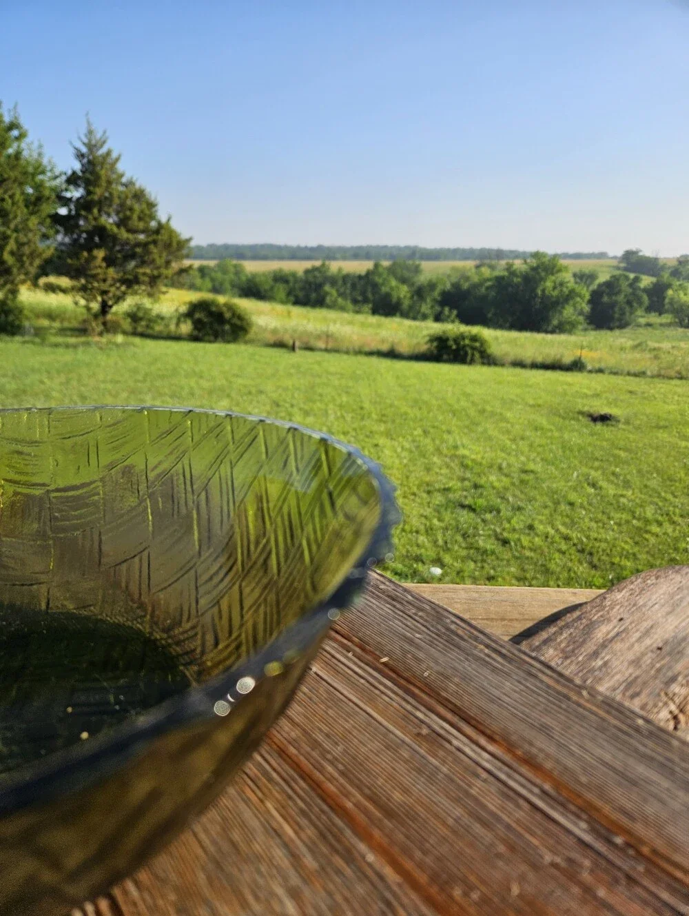 Green glass bowl with textured woven pattern  #glassware mid-century modern